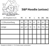 Gr&ouml;&szlig;entabelle Hoodie (JH001)